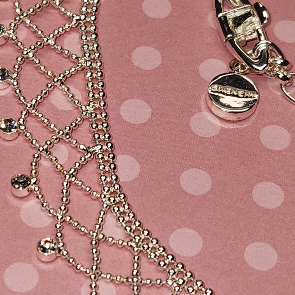 $2138, Givenchy Lace Pattern Clear Swarovski Crys… - image 3